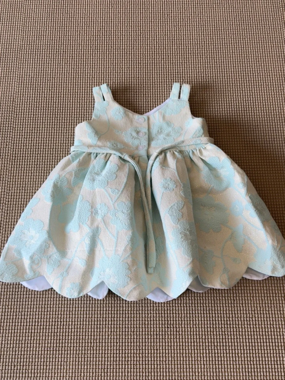 SWEAT HEART ROSE formal dress rhinestone details size 12M tie back